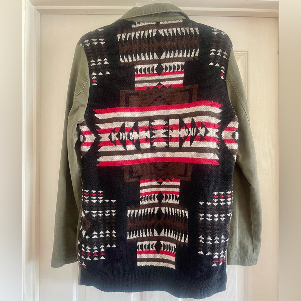 Thread & Supply Military Jacket W/ Aztec
Knit Back